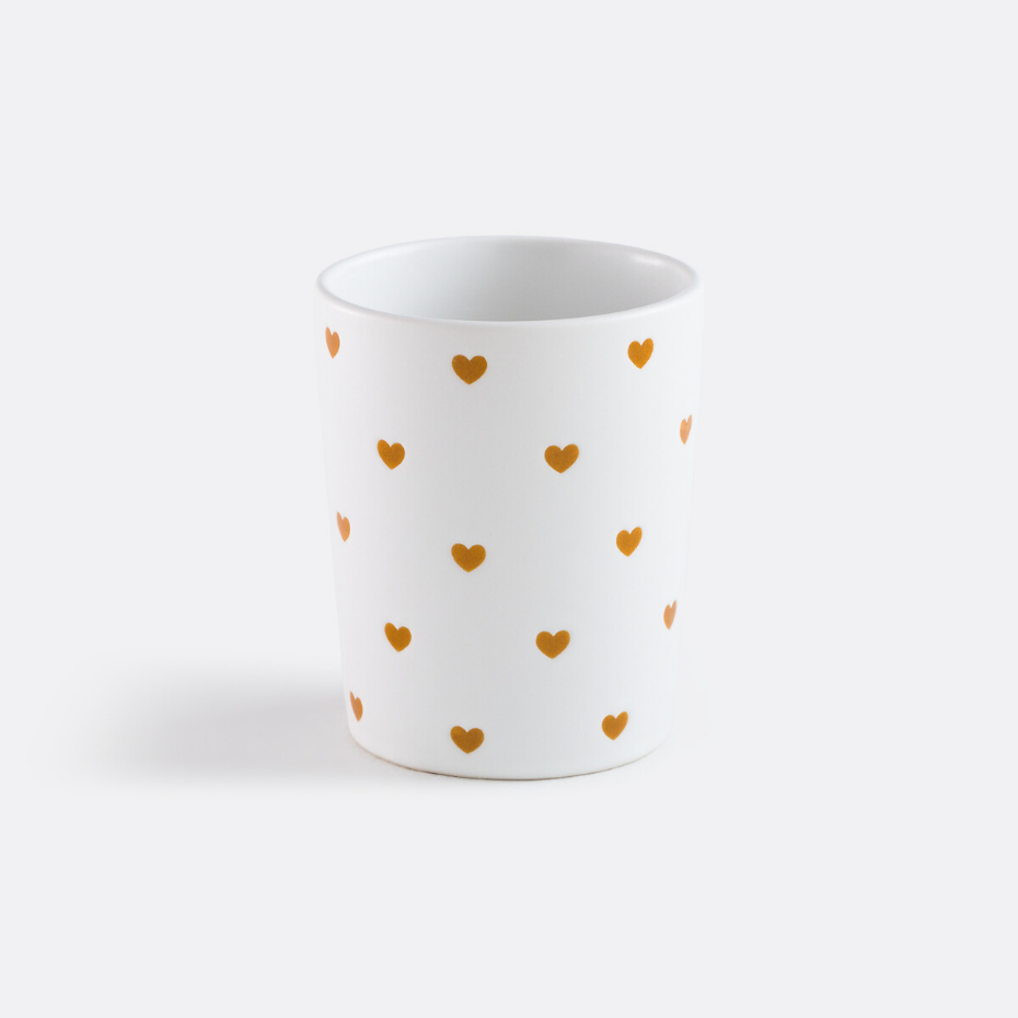 Lot de 2 tasses imprimé cœurs, SCACCO