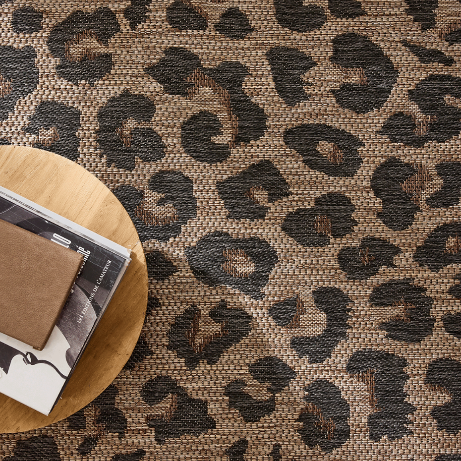 Tapis intérieur extérieur à motif léopard SAVANNA
