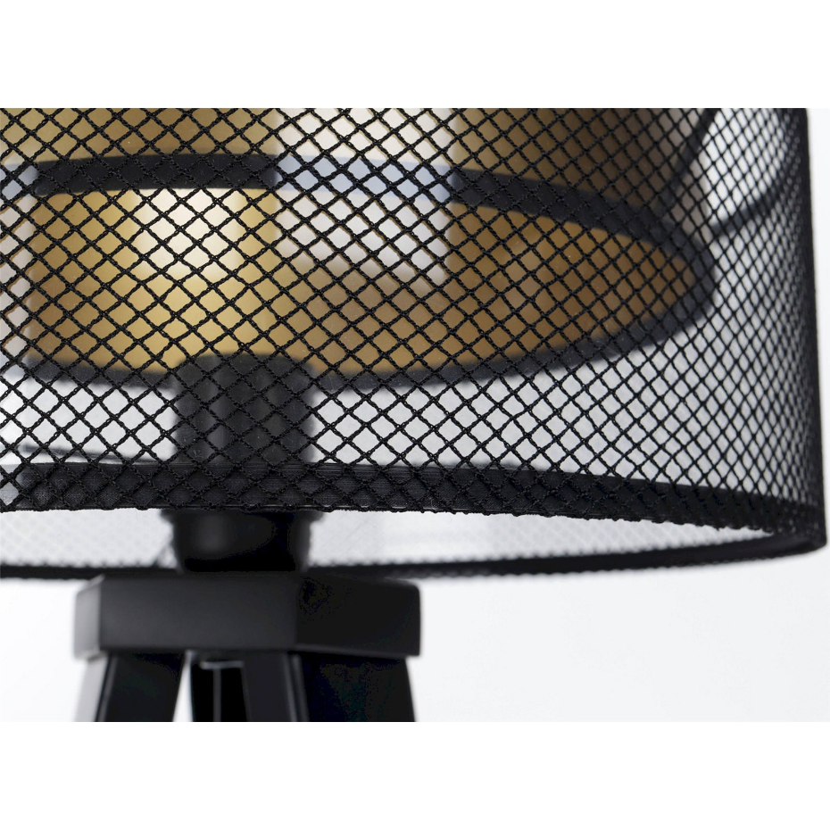 Lampe à poser ronde en PVC effet maille Duo ellegant
