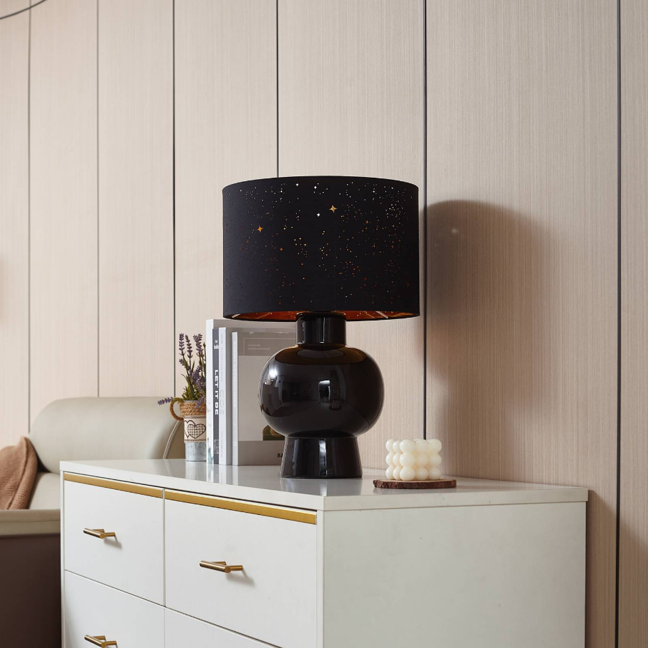 Lampe à poser en textile scandinave, Arved