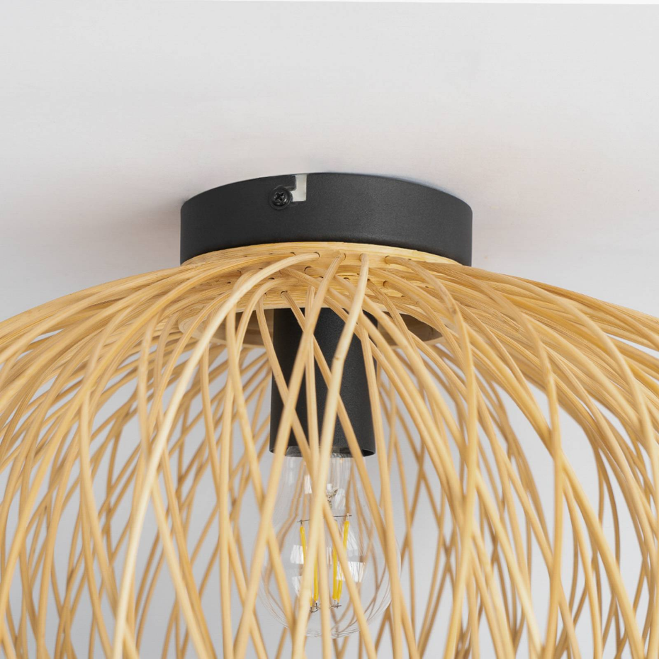 Plafonnier en bambou scandinave, Solvira