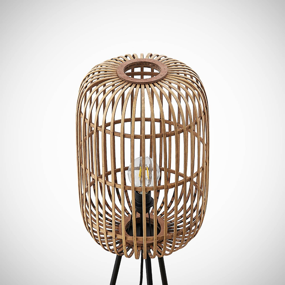 Lampadaire en bois traditionnel, Canyana