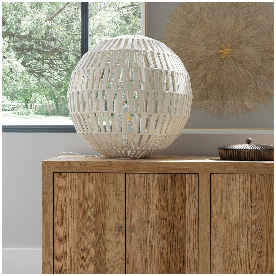 Lampe SPHERE en jute - Petit modèle