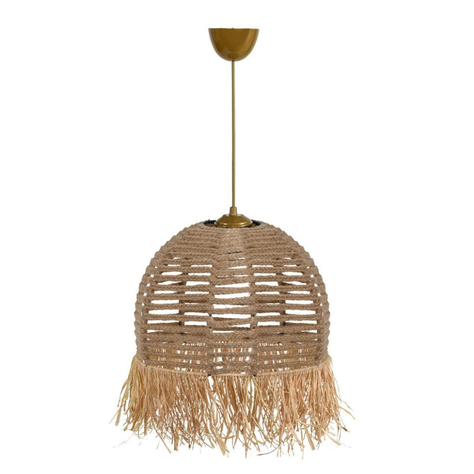 Suspension bohème durable avec corde et franges OLTEN
