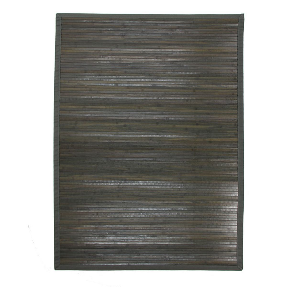 Tapis en bambou larges lattes ganse SOLO BAMBOO