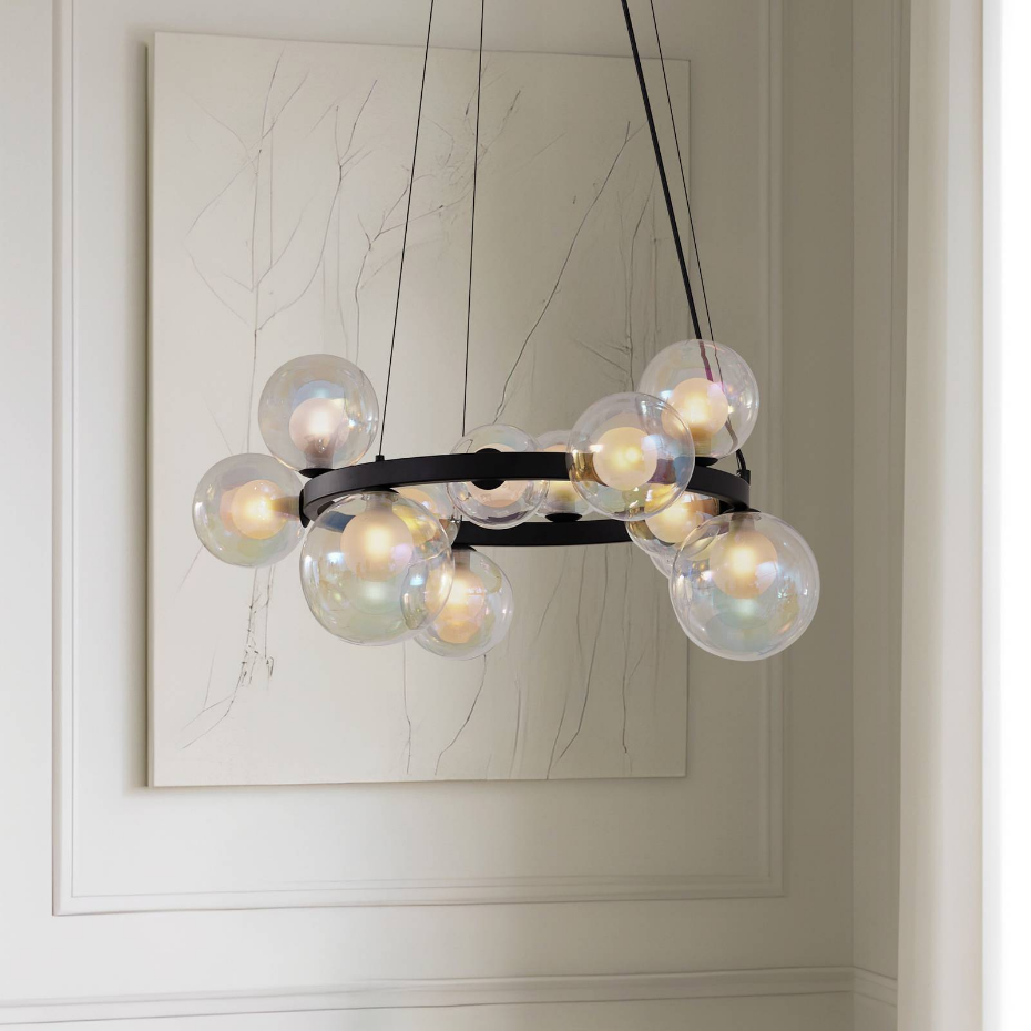 Suspension en verre moderne, Marvi