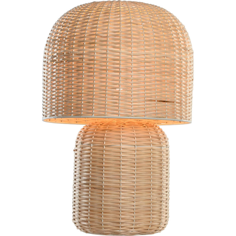 Lampe de table en rotin rond Tropical