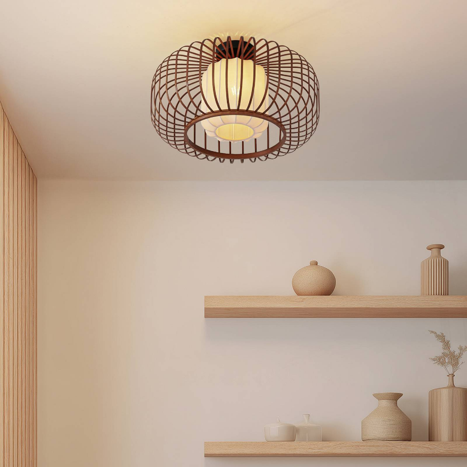 Plafonnier en bambou scandinave, Davella