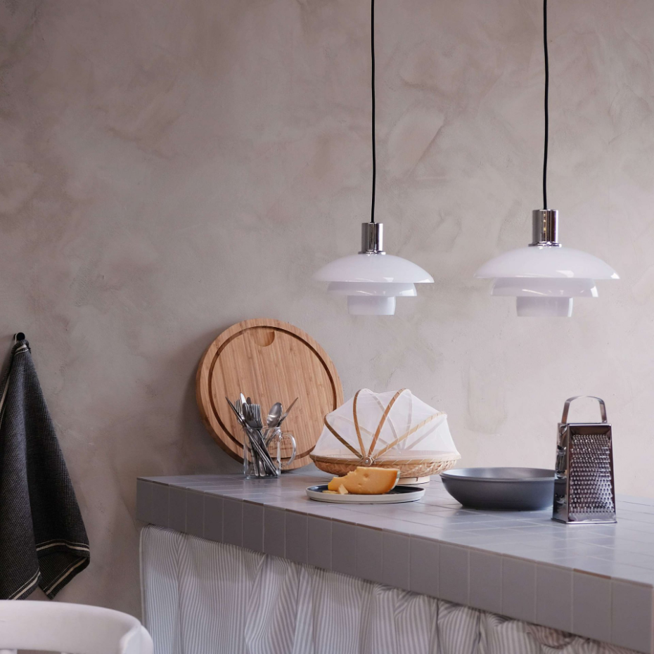 Suspension verre opale D28 MORPH