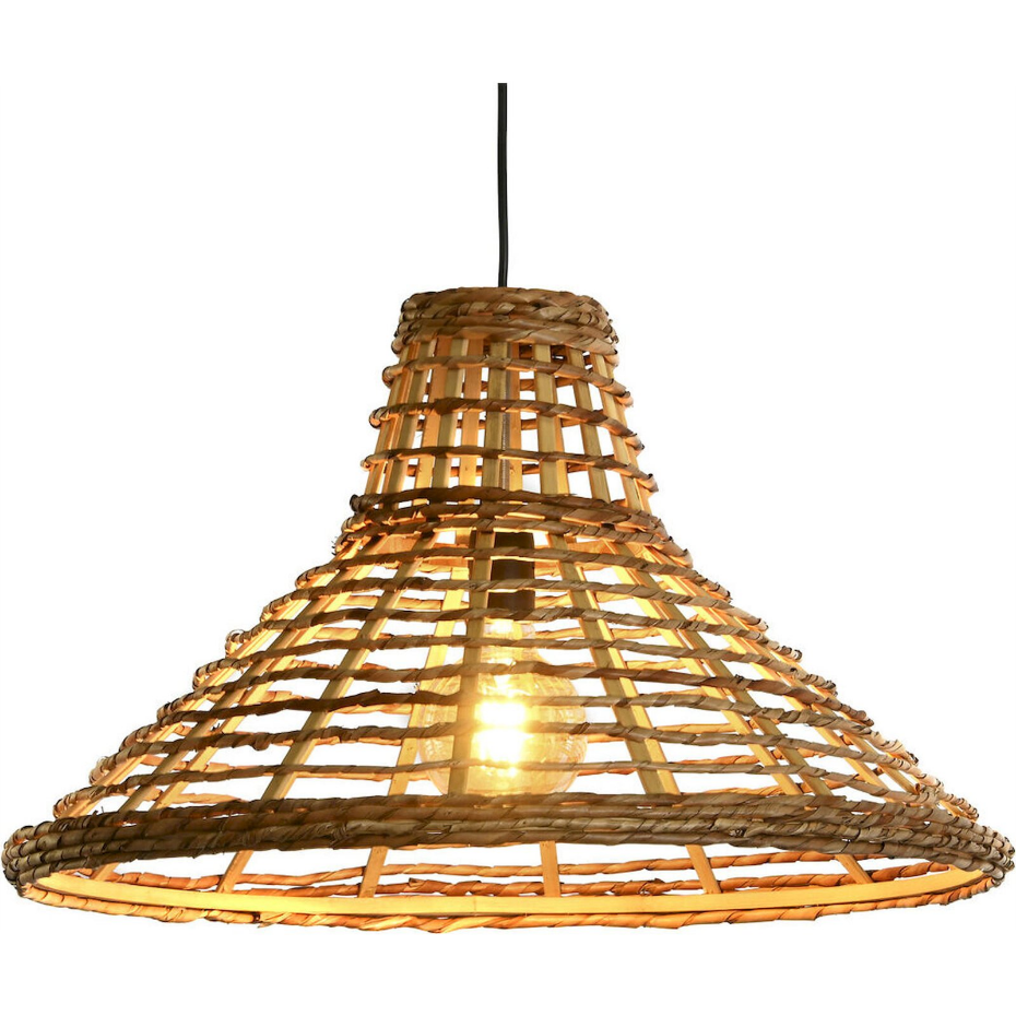 Suspension en rotin rond Urban
