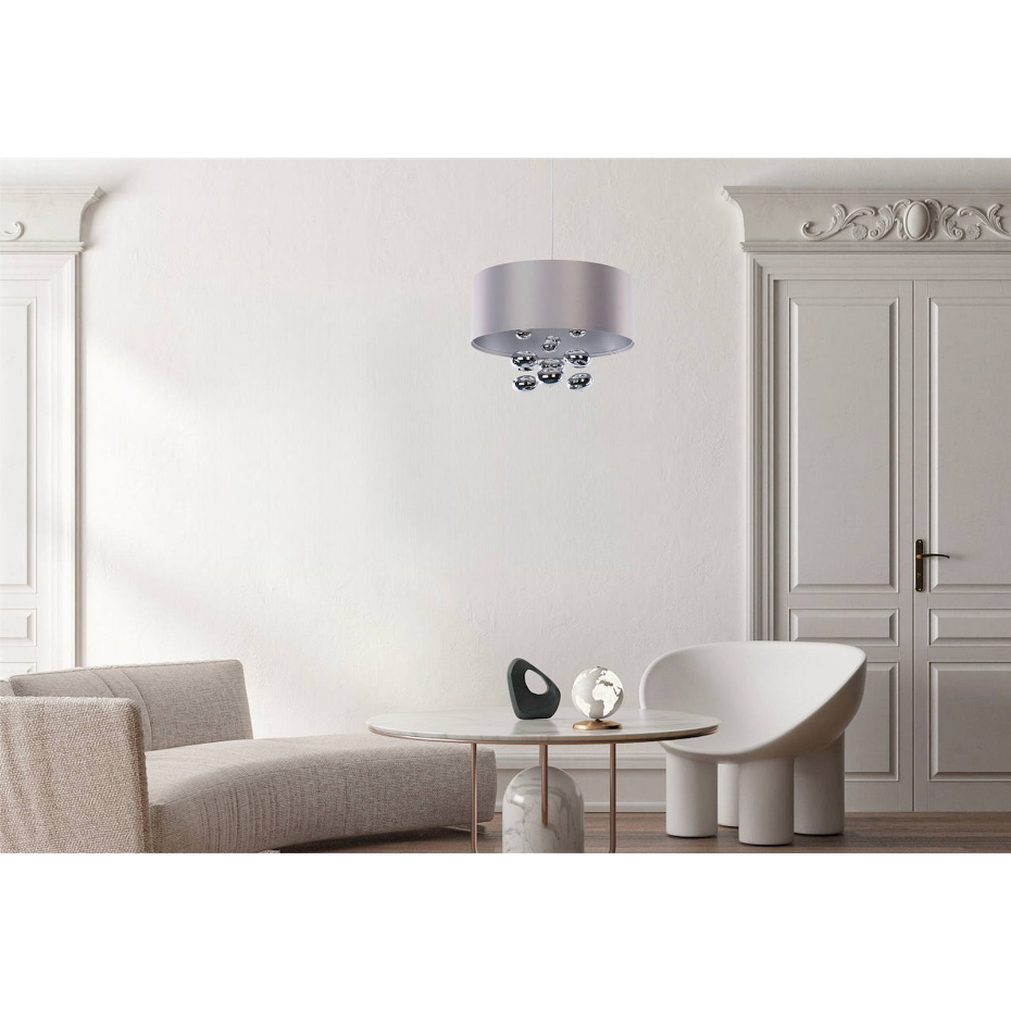 Suspension ronde en tissu boules décoratives Bubble Light