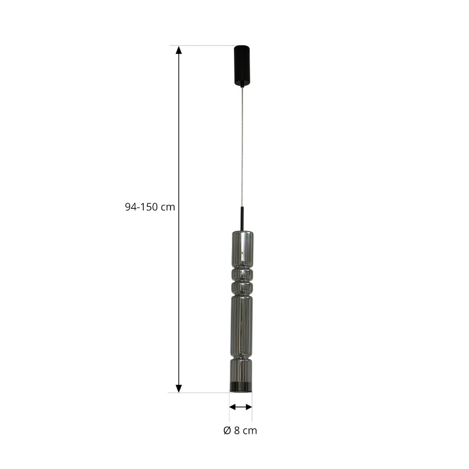 Suspension en verre moderneLED, Christelle