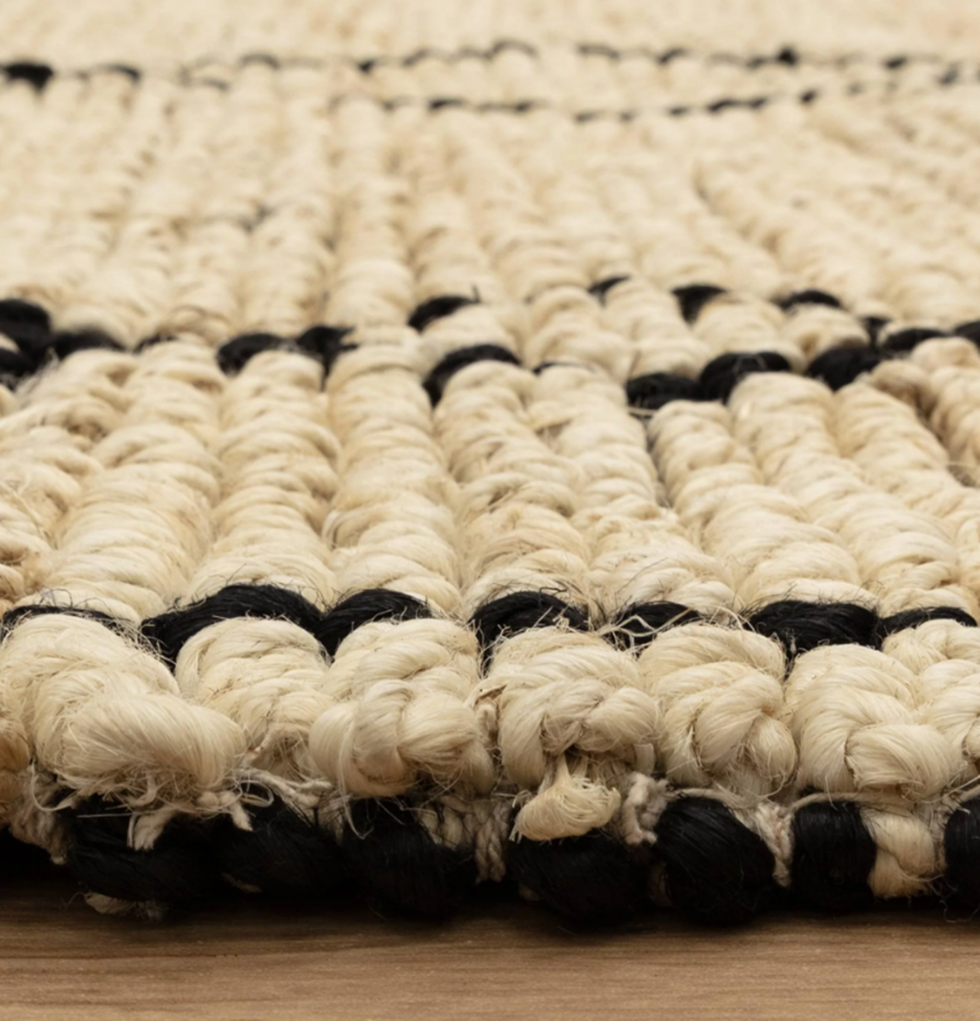 Tapis tissé main en jute AGORA