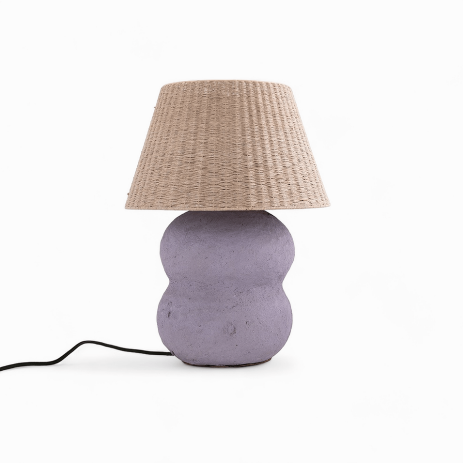 Lampe en jute et papier - IDA