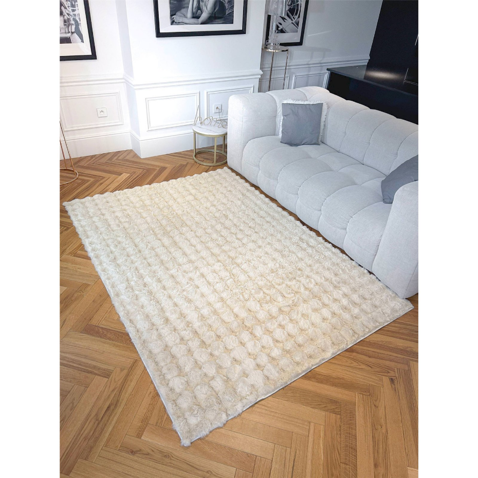 Tapis rectangulaire en polyester Bubble