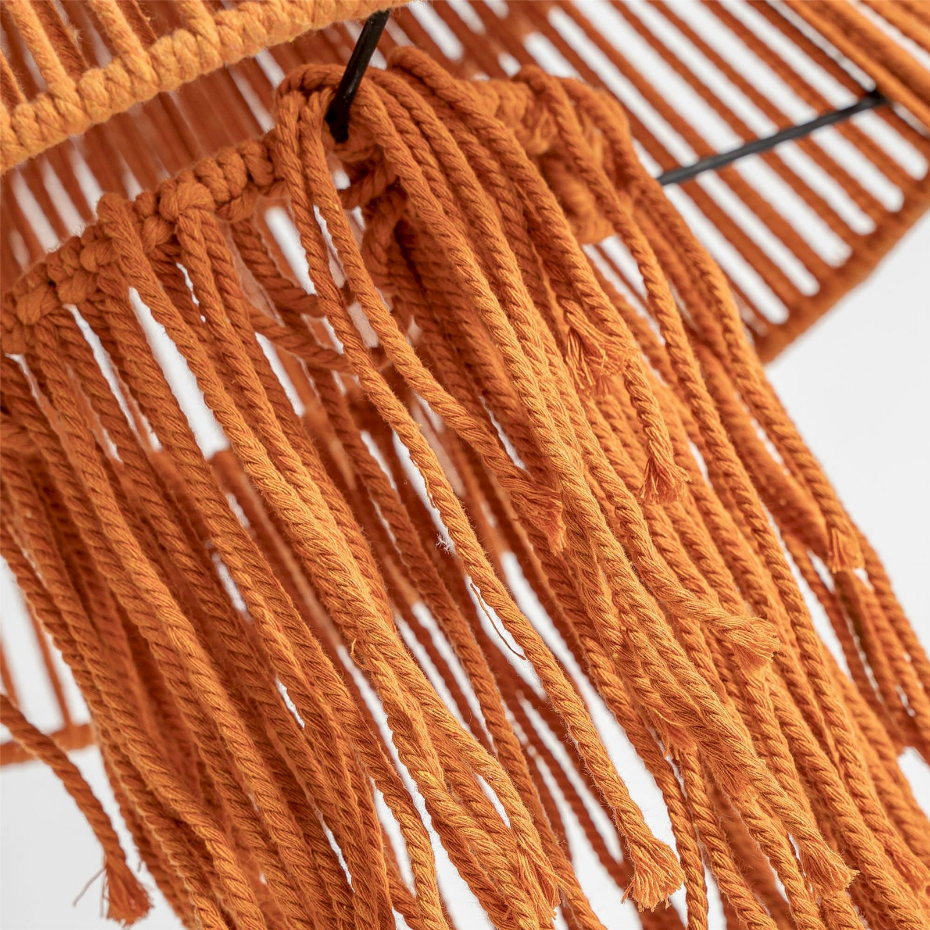 Lustre bohème en coton à suspendre
