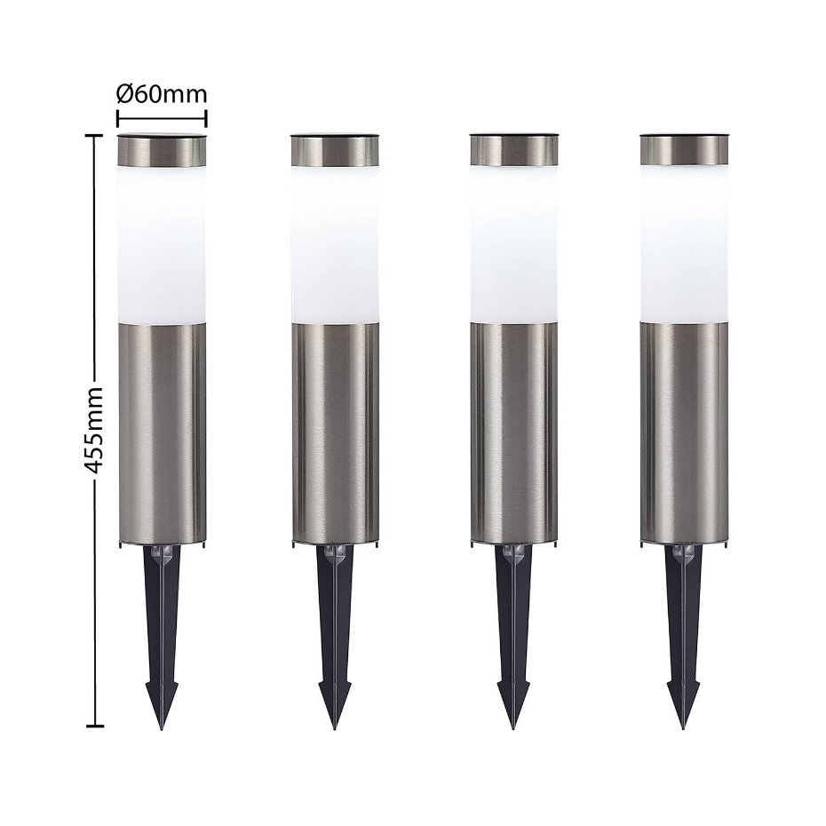 Lampe solaire en inox moderneLED, Sirita