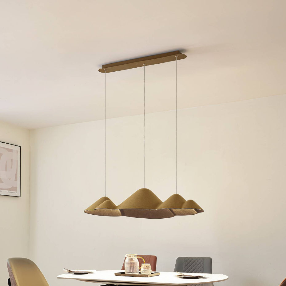 Suspension en textile moderneLED, Beutlin