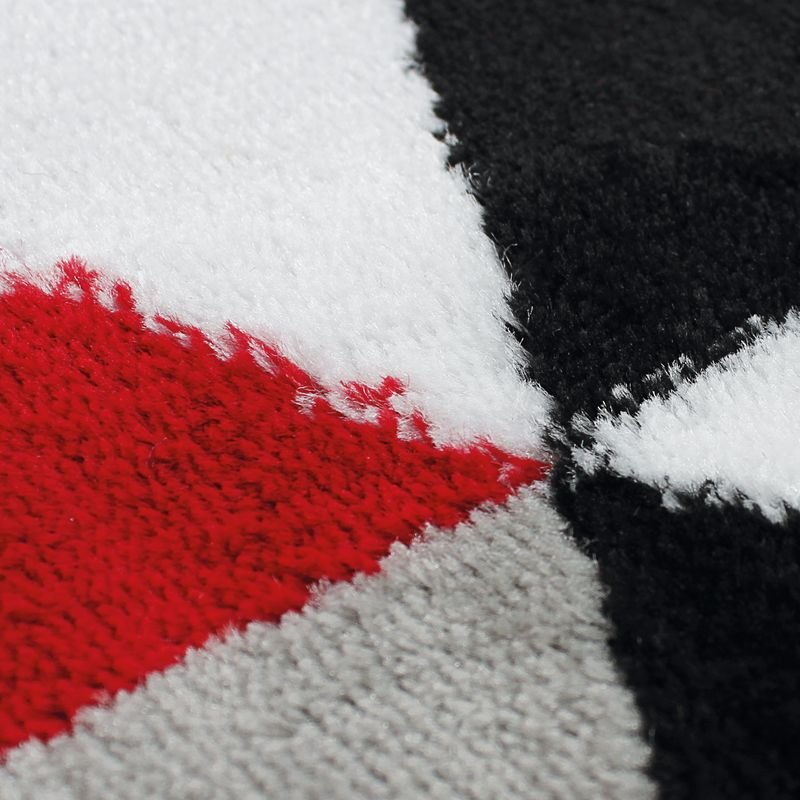 Tapis salon toucher laineux motif triangles  GEO SCANDI
