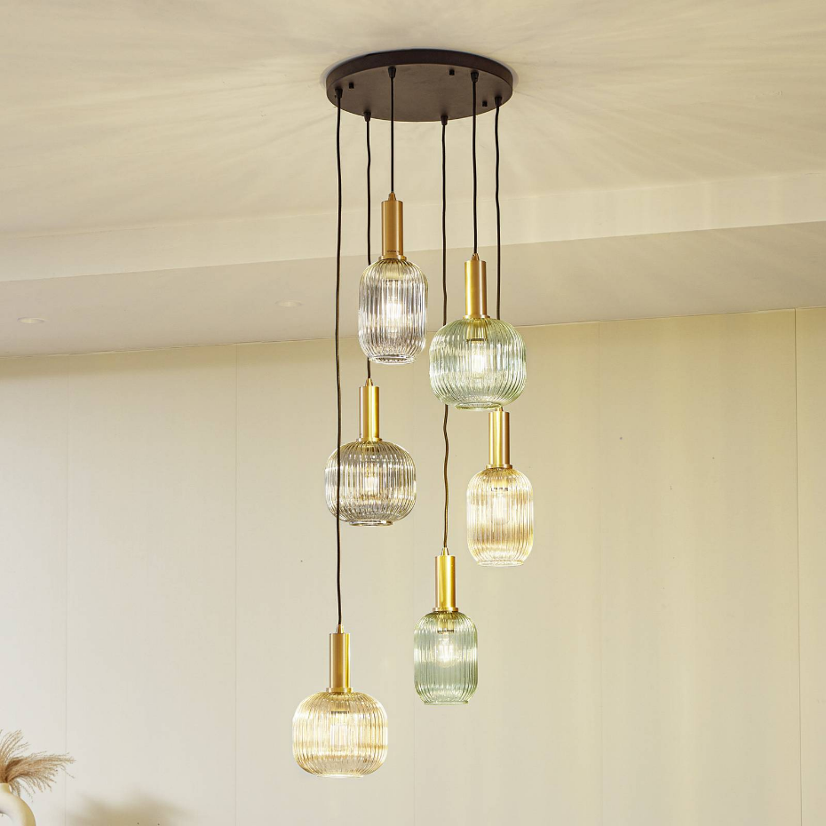 Suspension en verre vintage, Doroteo