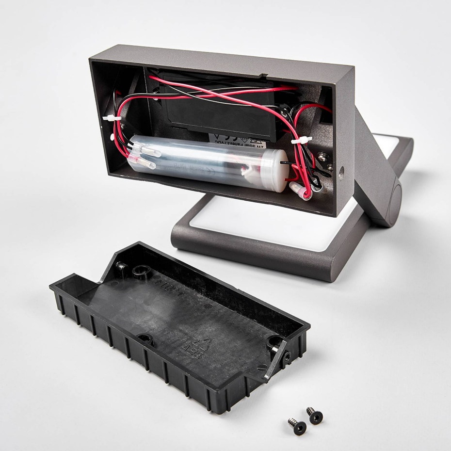Lampe solaire extérieure en aluminiumLED