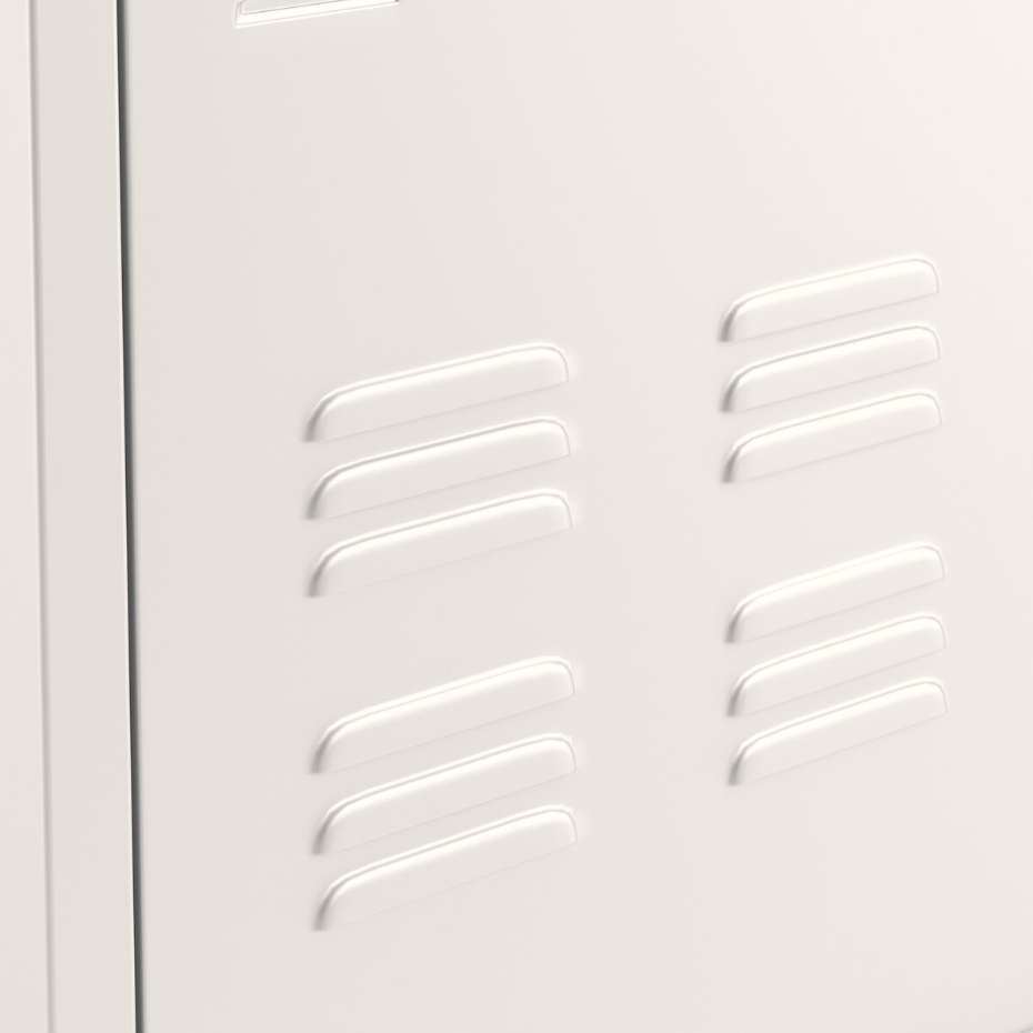 Armoire basse 2 portes en métal acier, Hiba