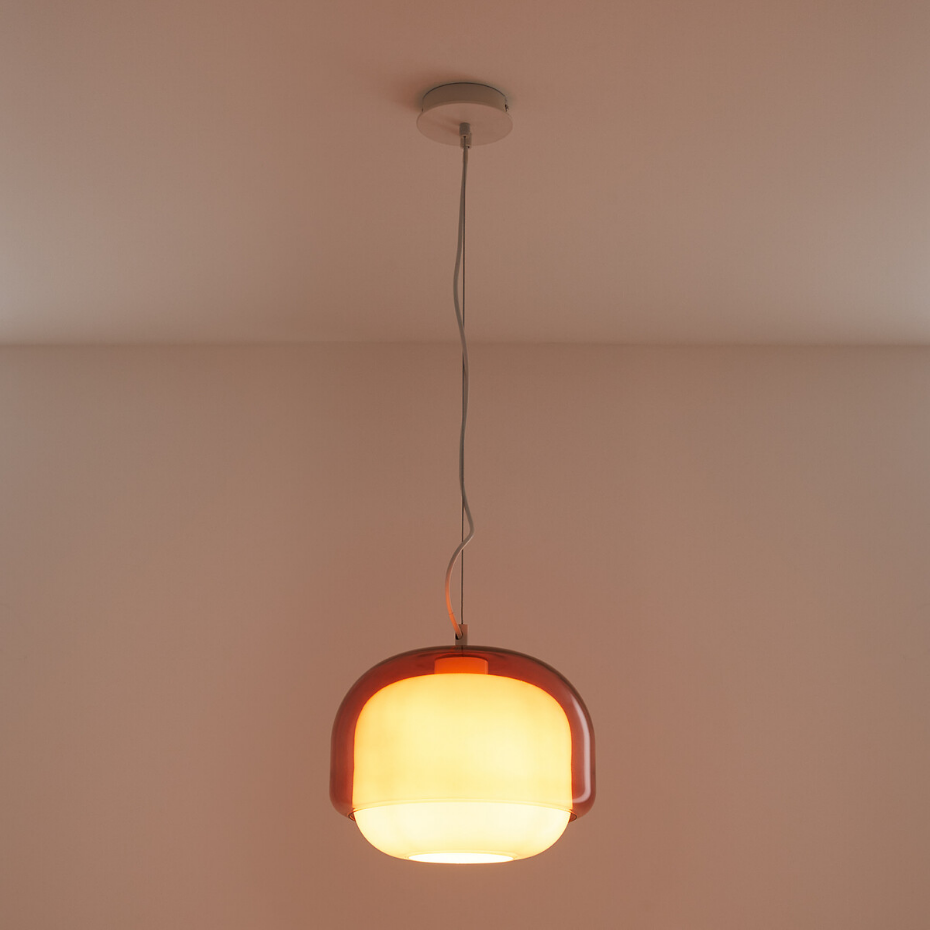 Suspension en verre coloré Ø30,5 cm, KINOKO