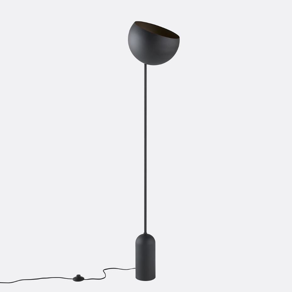 Lampadaire orientable en métal fer, Zinor