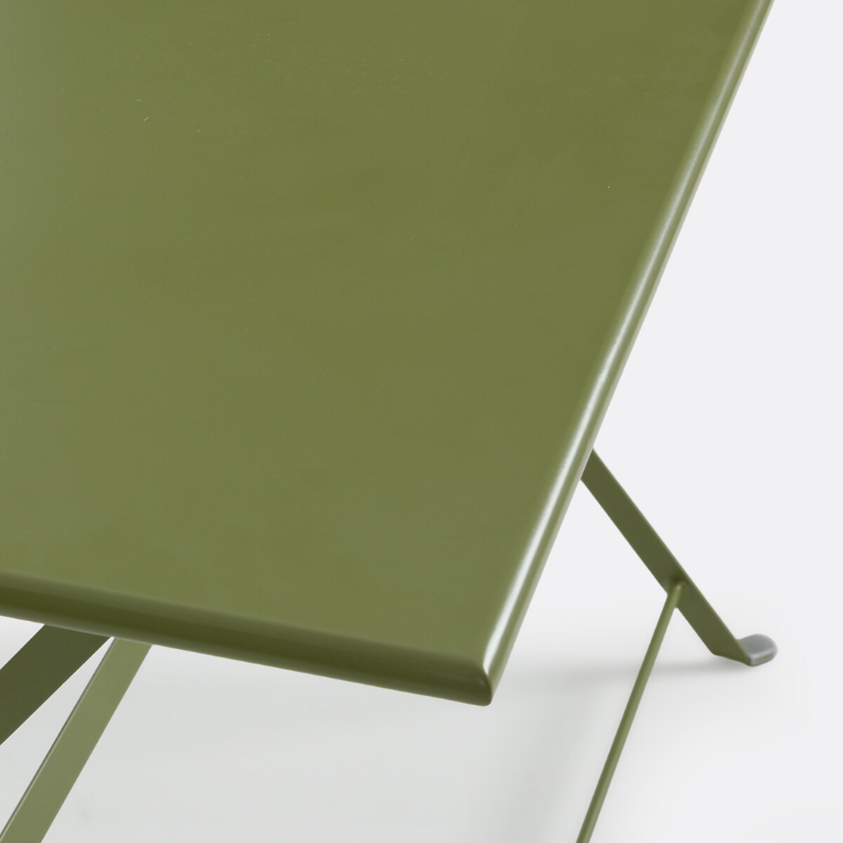 Table pliante rectangulaire, métal fer Ozevan