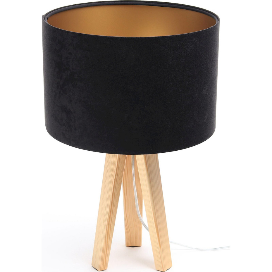 Lampe de chevet en bois Glamour