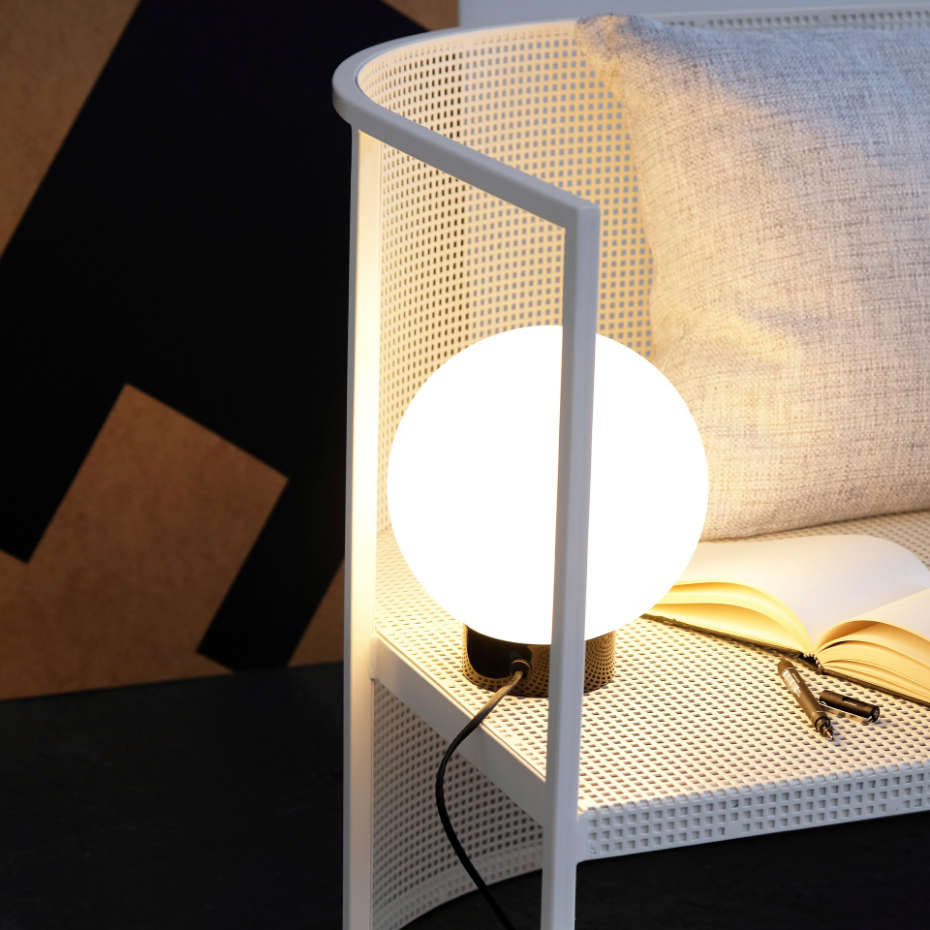 Lampe à poser en Verre et Métal BARCELONA