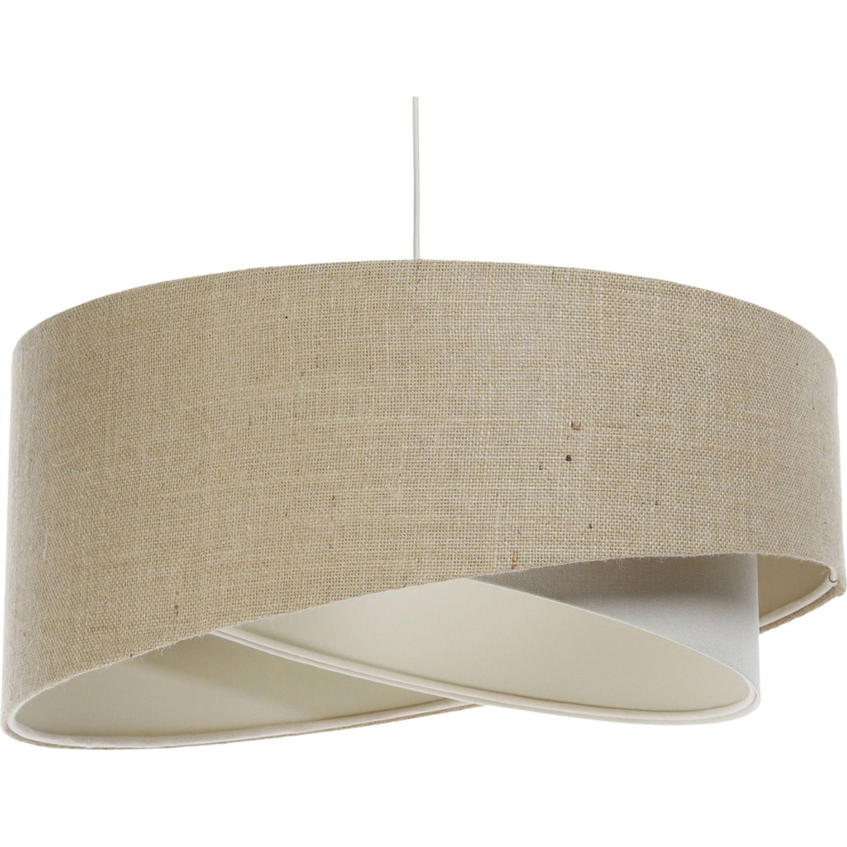Suspension en lin et chanvre ronde Boho