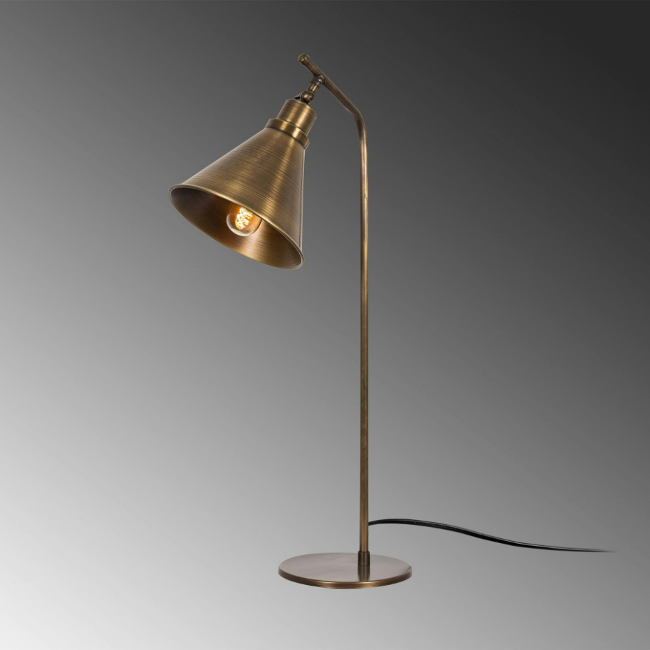 Lampe à poser vintage finition cuivrée, tête orientable SILE