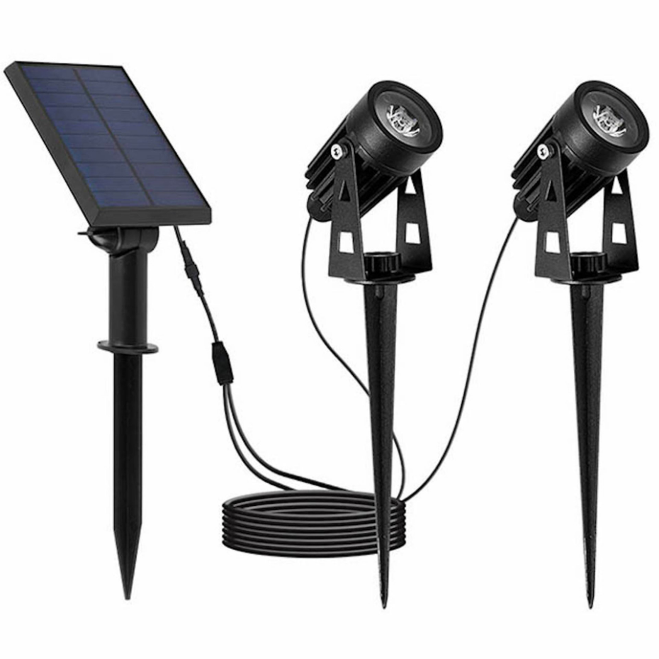 2 Spots solaires connectés ROUNDY Blanc froid 200LM