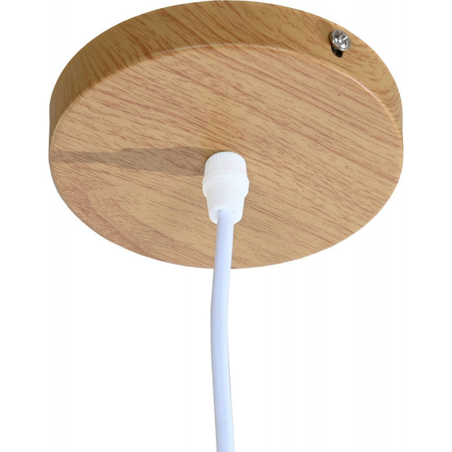 Suspension plafonnier en bambou pour intérieur