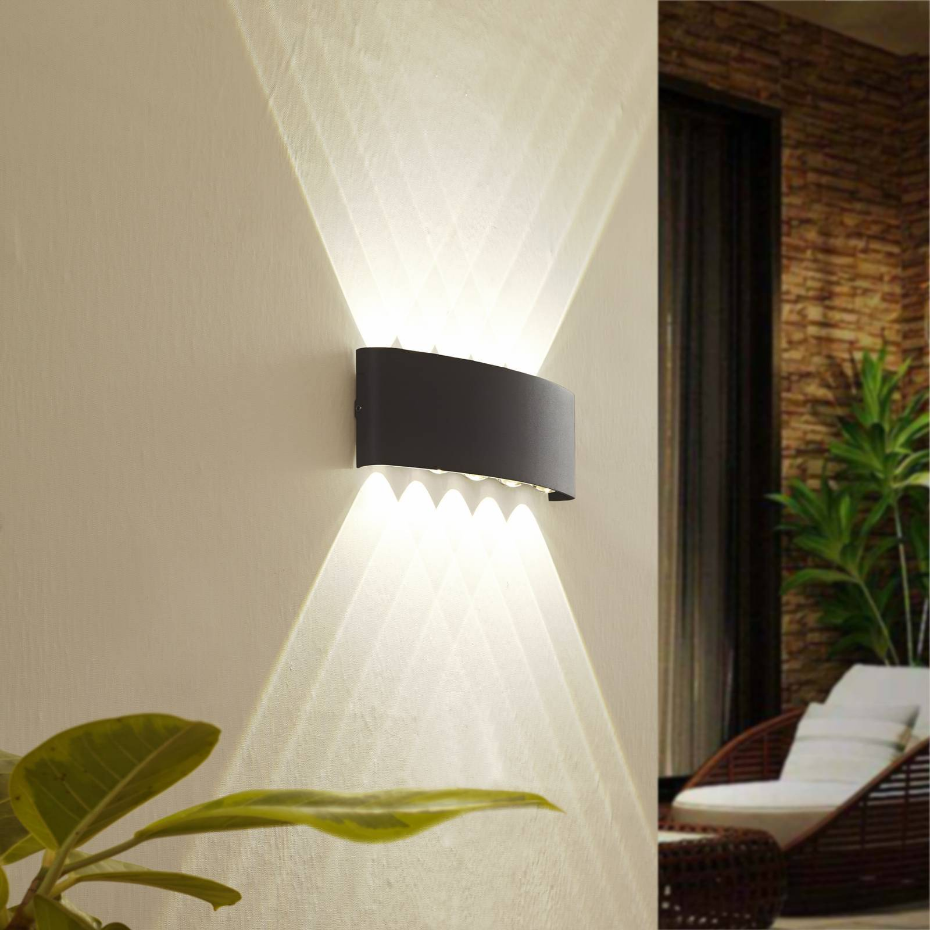 Applique extérieure en aluminium moderneLED