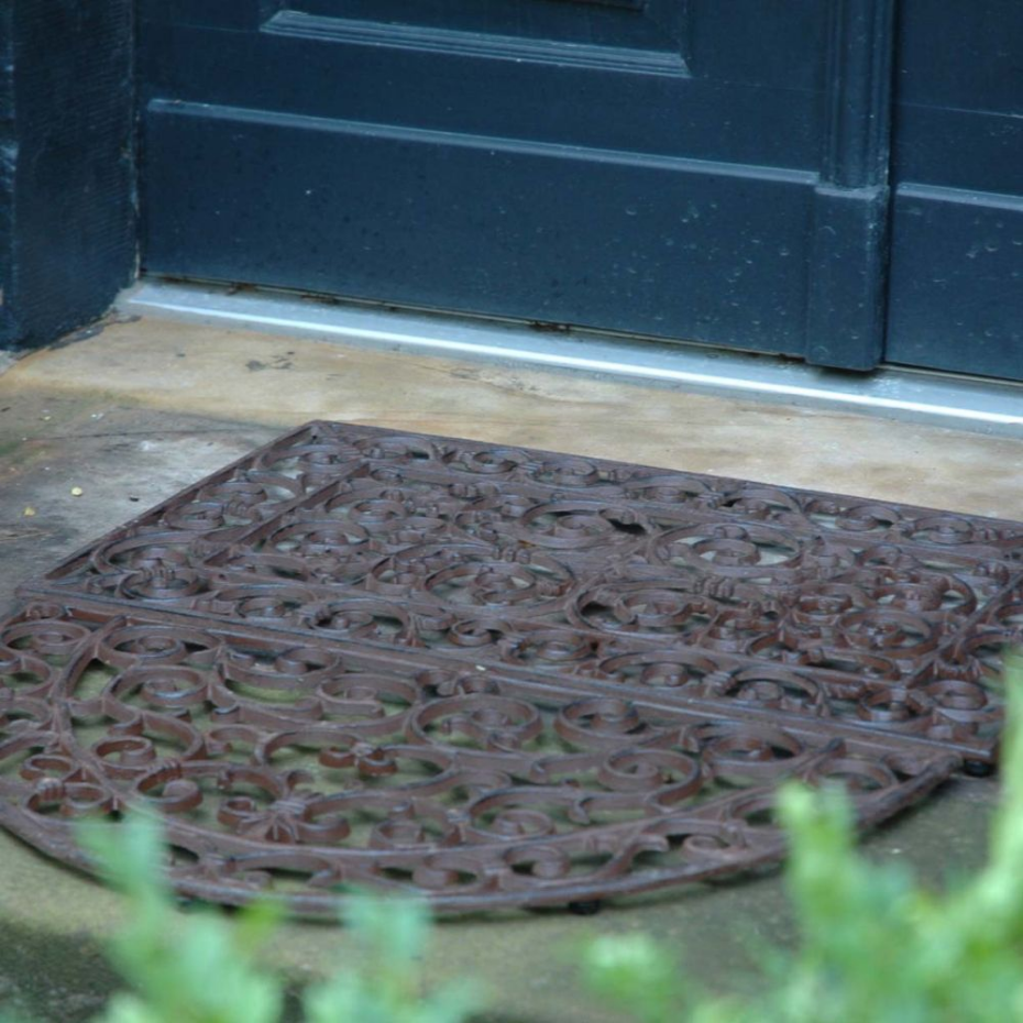 Gratte-pieds paillasson grille en fonte Rectangle