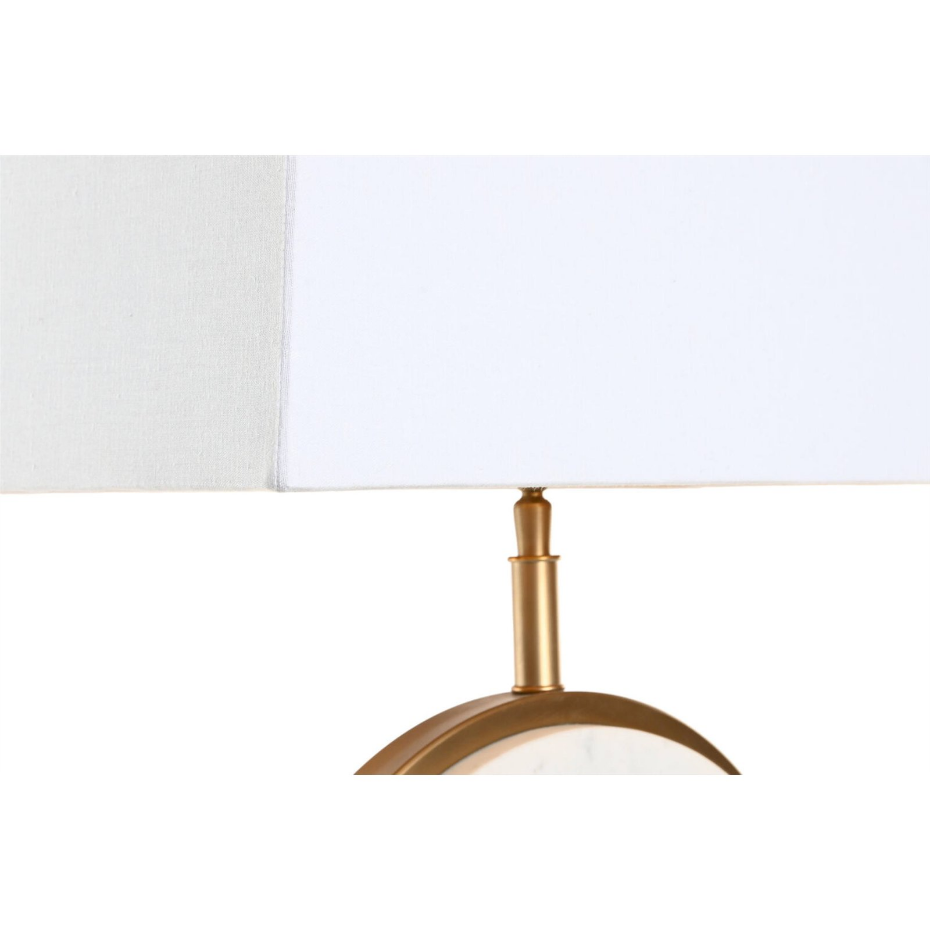 Lampe à poser en acier et marbre  rectangulaire Item Home India Lamps 1c25