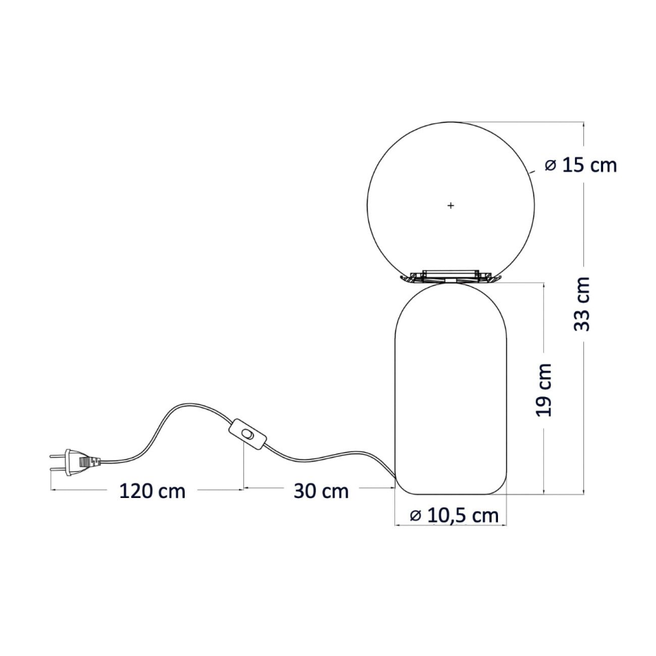 Petite lampe à poser moderne et pop - SLEY