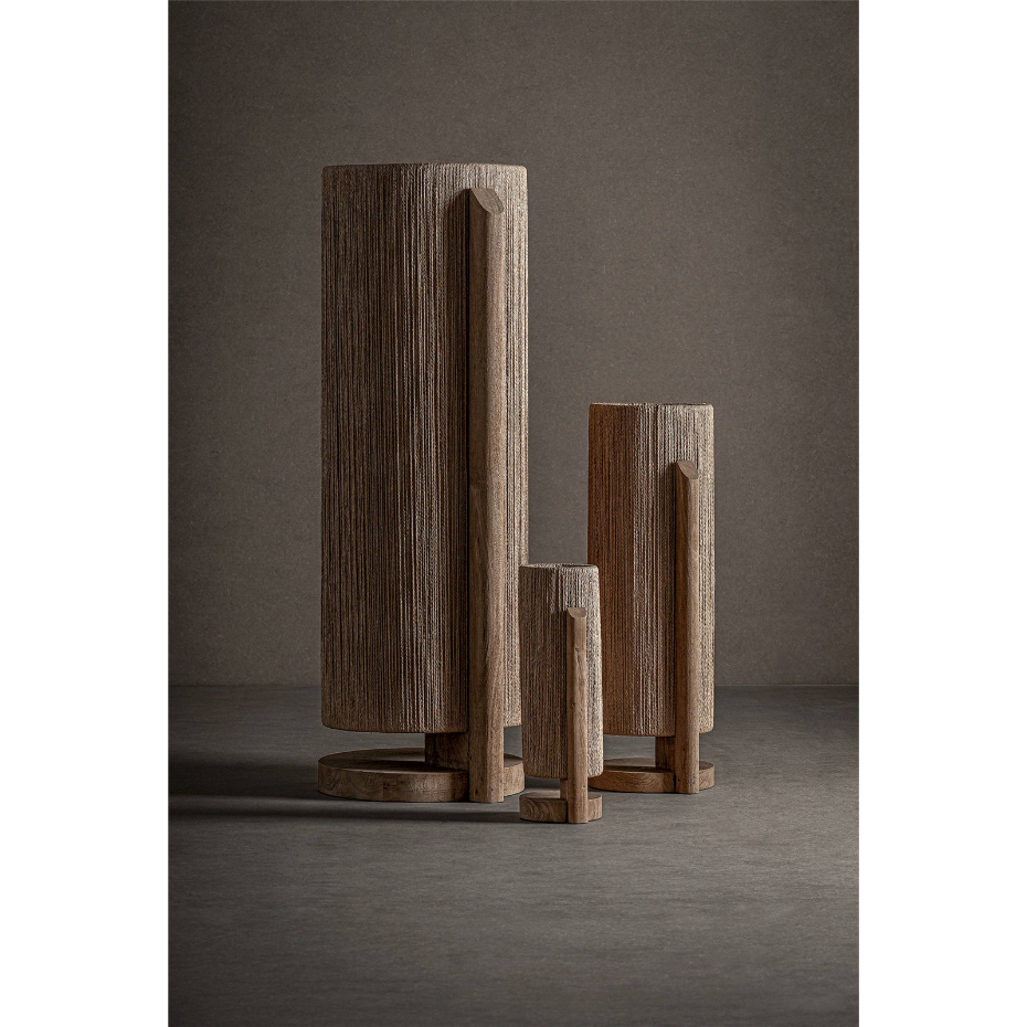 Lampe de salon en bois de manguier