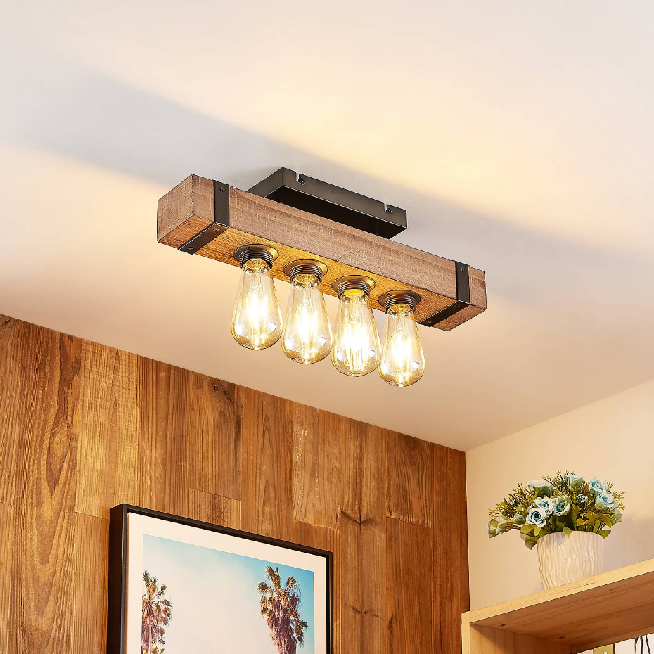 Plafonnier en bois traditionnel, Sverina