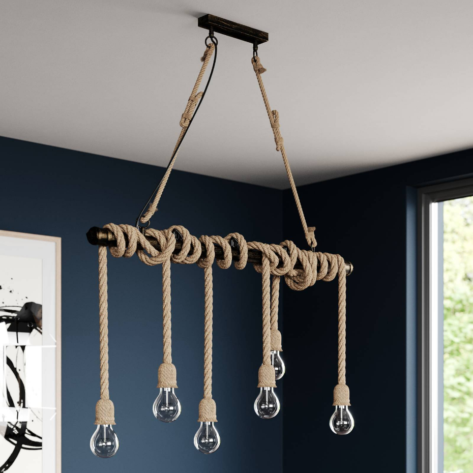 Suspension en métal vintage, Hajo