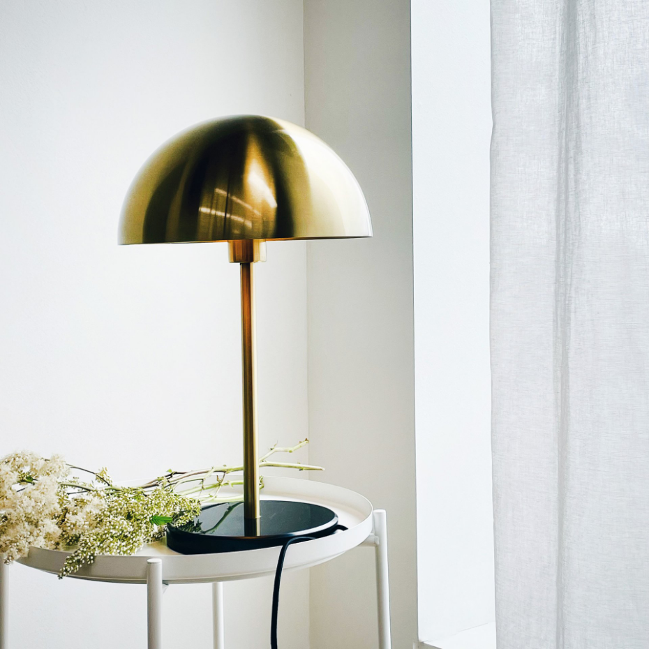 Lampe à poser en Métal brass/marble Nancy