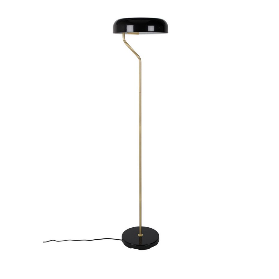 Lampadaire design métal finitions dorées- ECLIPSE