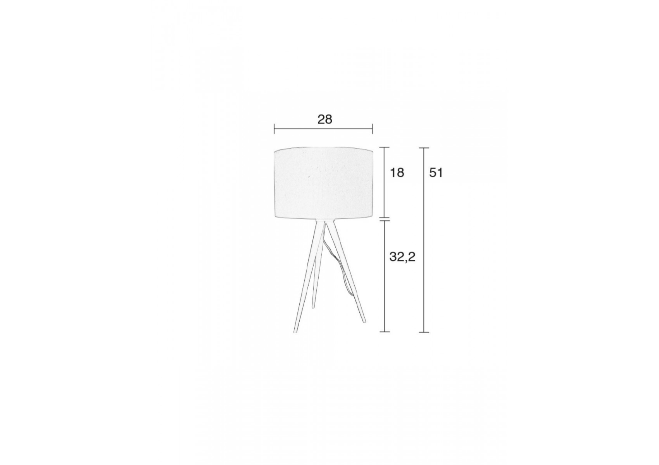 Lampe design en métal , TRIPOD