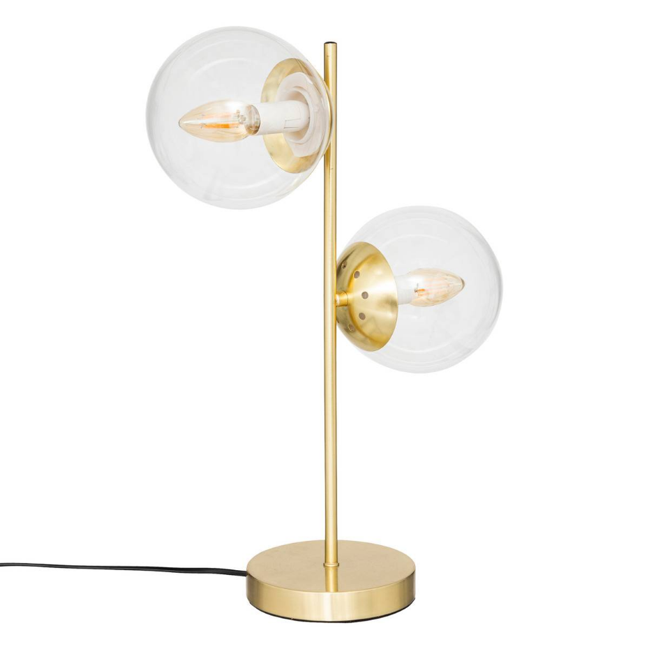 Lampe 2 globes verre COLLECTIONNEUR