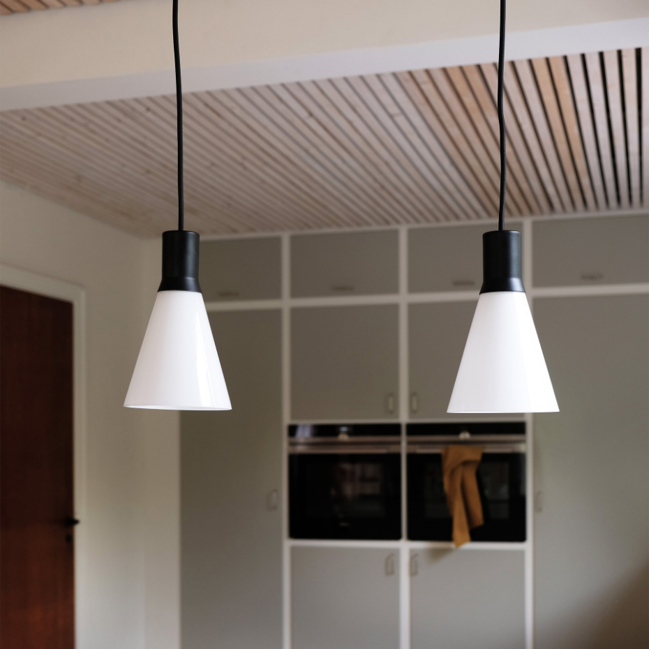 Suspension en verre et métal GENT 2 pièces