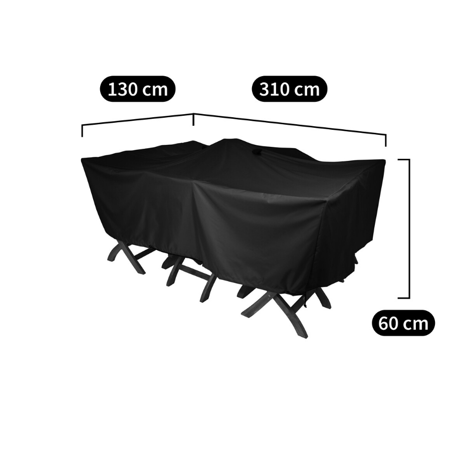 Housse de protection table de jardin L310, Pext