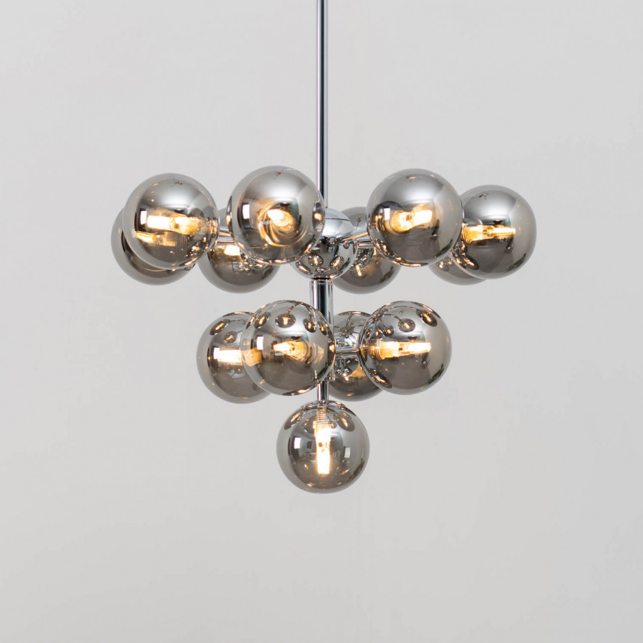 Suspension élégante à sphères verre - NIZZALO