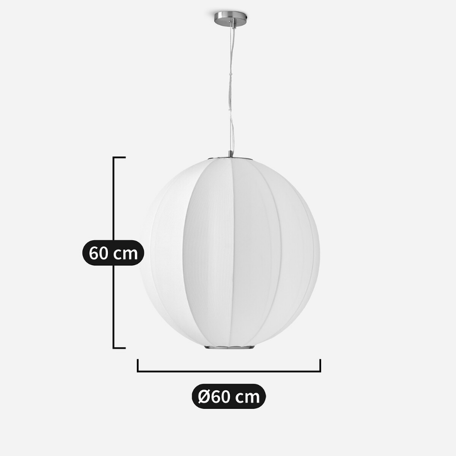 Suspension ronde, lampion en maille, Satchi